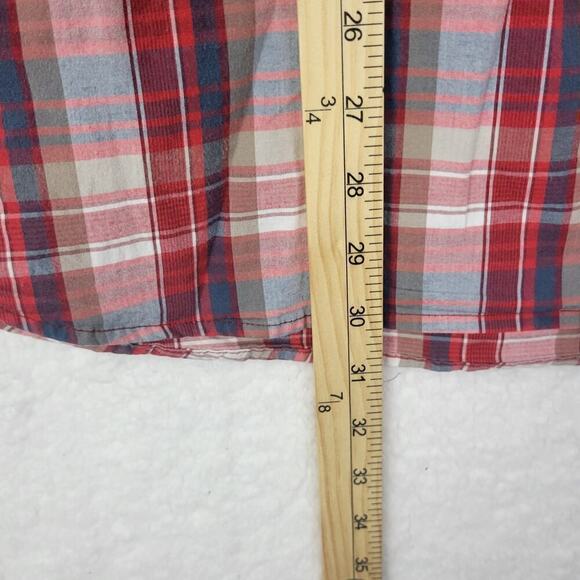 480 Columbia Activewear Shirt Men Sz 2X Plaid Checkered Lumberjack Red - Picture 5 of 8
